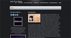 Desktop Screenshot of nickpicksflicks.com