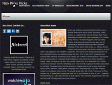 Tablet Screenshot of nickpicksflicks.com